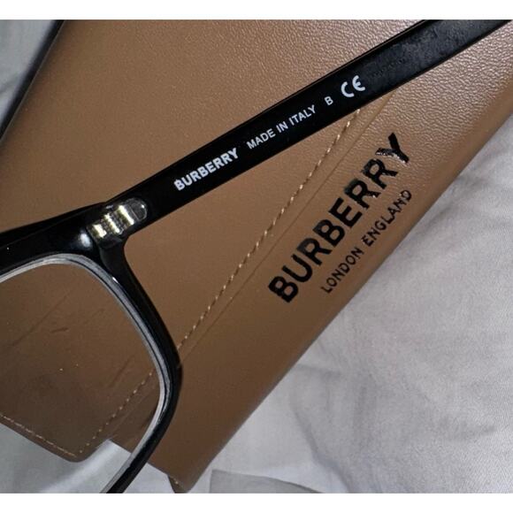 Burberry Edison 53/20/145 Men's Square Eyeglasses With Matching Case & Box - Picture 5 of 16